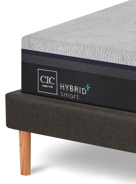 Cama Europea Hybrid Plus Infinity King + Veladores Niger-3