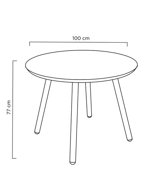 Mesa Medular de Comedor Aula Redonda-1