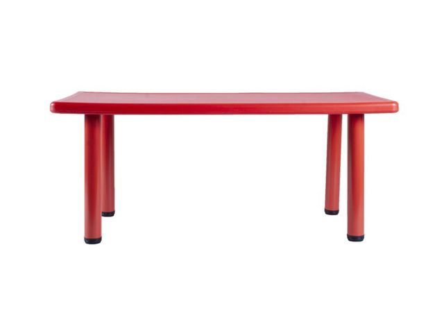 Mesa Rectangular Rojo-0