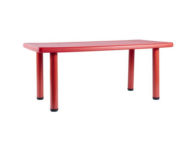 Mesa Rectangular Rojo-2