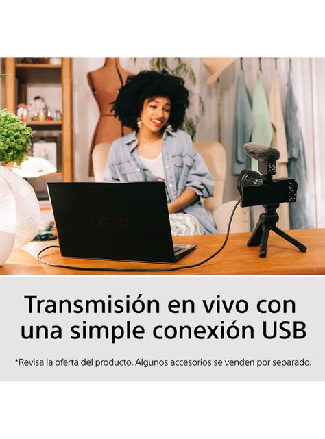 Cámara Digital Lente Intercambiable para Vloggers ZV-E10L-6