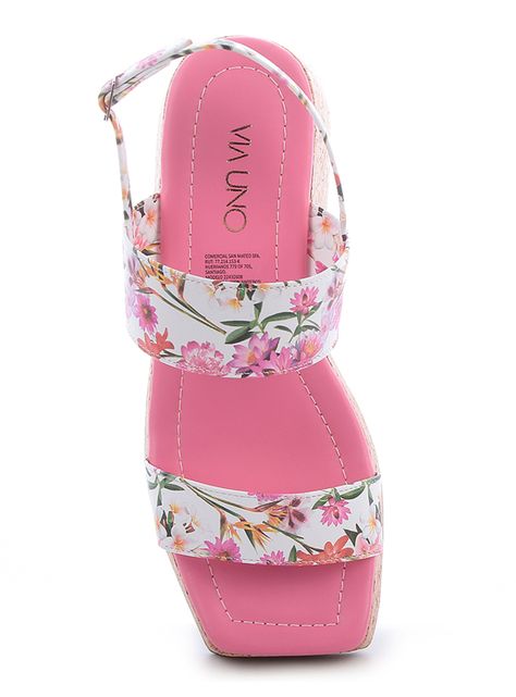 Sandalia de Vestir Print Floral Mujer-1