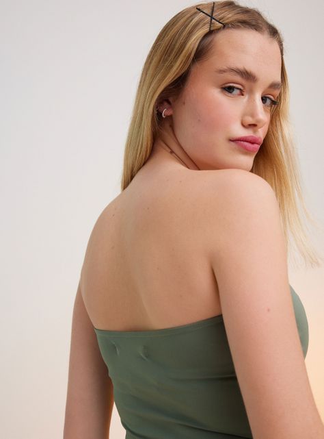Polera Top Strapless Liso Color-3