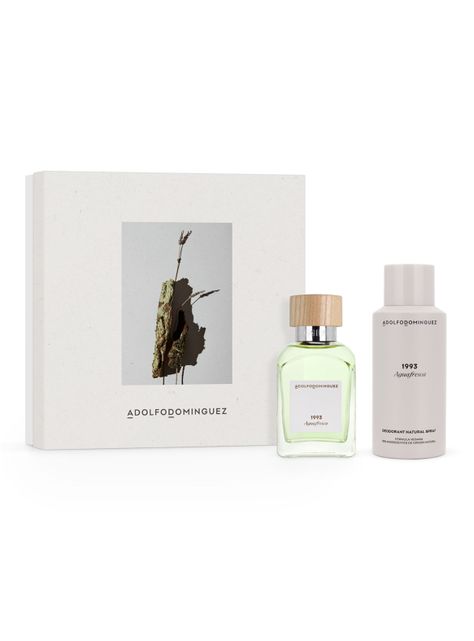 Set Perfume Adolfo Domínguez Agua Fresca 1993 EDT Hombre 120 ml + Desodorante 150 ml-1