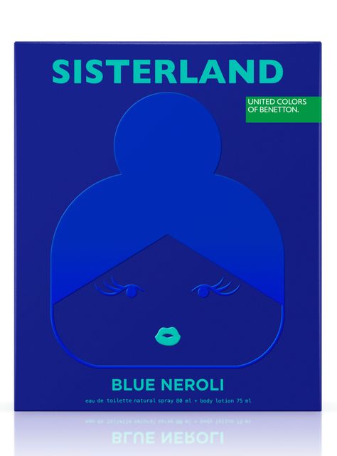 Set Perfume Benetton Sisterland Blue Neroli EDT 80ml + Body Lotion 75ml-1