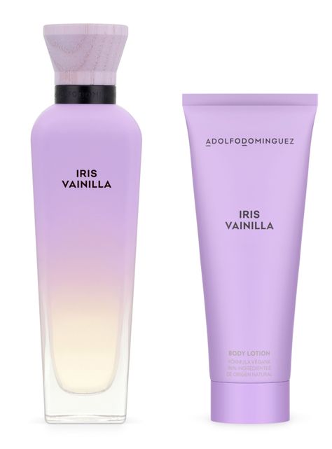 Set Perfume Adolfo Domínguez Agua Fresca Iris Vainilla EDT Mujer 120 ml + Loción Corporal 75 ml-0