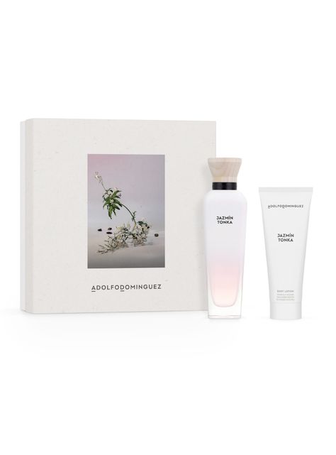 Set Perfume Adolfo Domínguez Agua Fresca Jazmín Tonka EDT Mujer 120 ml + Loción Corporal 75 ml-0