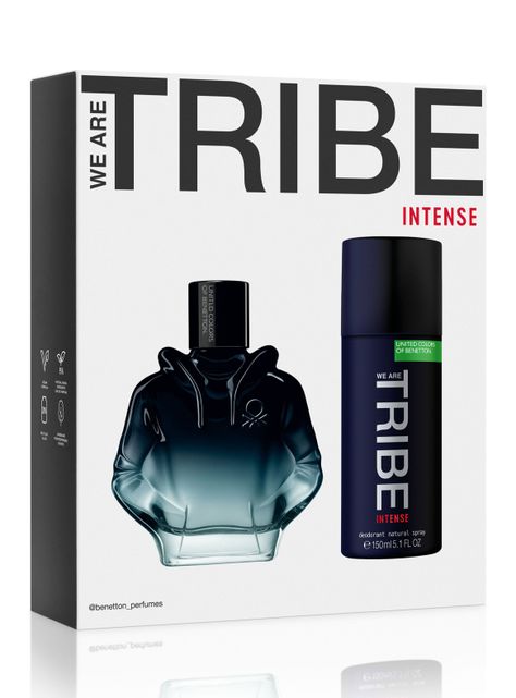 Set Perfume Tribe Intense EDP Hombre 90 ml + Desodorante 150 ml-1