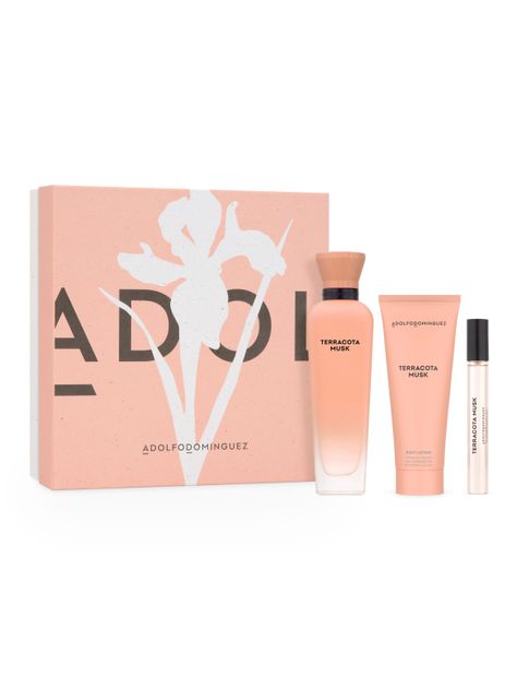 Set Perfume Terracota Musk EDP Mujer 120 ml + Megaspritzer 10 ml + Body Lotion 75 ml-1
