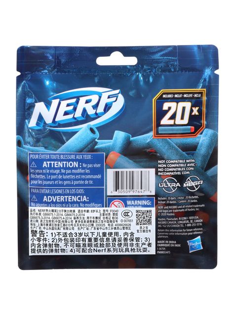 Lanzador Nerf Elite 2.0 Repuesto 20 Dardos-3