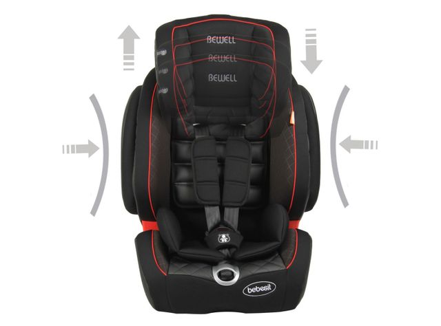 Silla de Auto Butaca Bewell Isofix Roja Bebesit-1