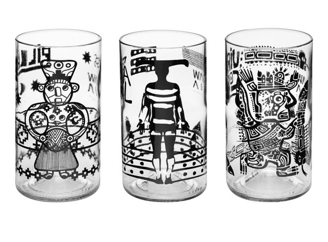 Pack Mawka 3 Vasos Reciclados Dioses Pueblos Originarios-0