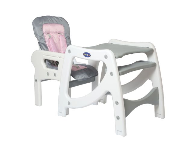 Silla Kidscool Comer 3 Funciones en 1 Rosado-2