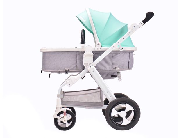 Coche Cuna Plegable Verde-1