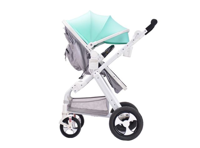 Coche Cuna Plegable Verde-2