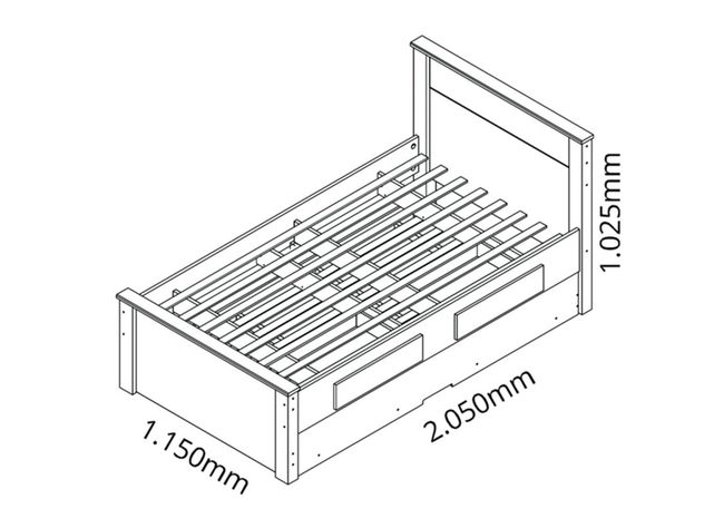 Cama Funcional 1.5 Plazas Houston-1