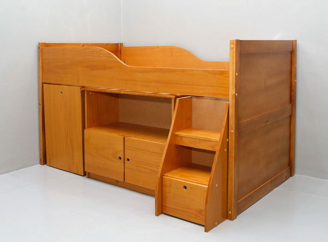 Cama Funcional 1.5 Plazas Multi Miel-3