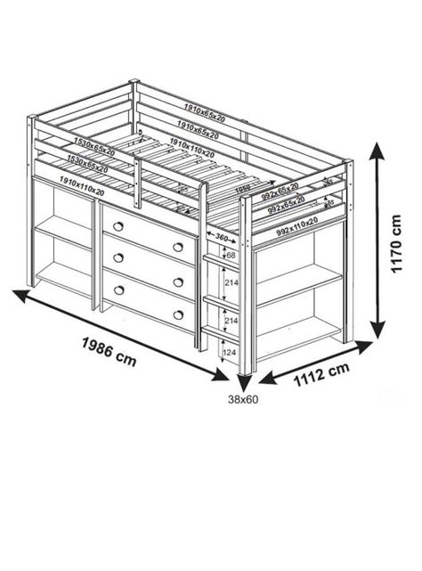 Cama Funcional 1.5 Plazas Multi Miel-1
