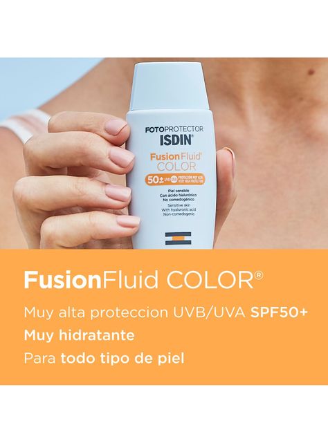 Fotoprotector ISDIN Fusion Fluid Color SPF50+ 50 ml-1
