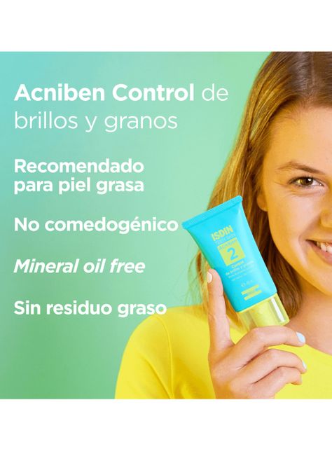 Crema ISDIN Facial Acniben Control Brillos y Granos 40 ml-3