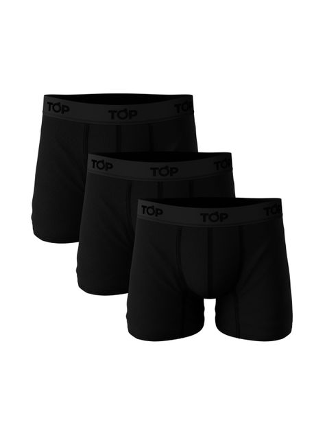 Pack 3 Boxer Medio Negro-0