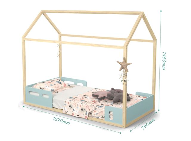 Cama Kidscool Casita Liv Rosada-1