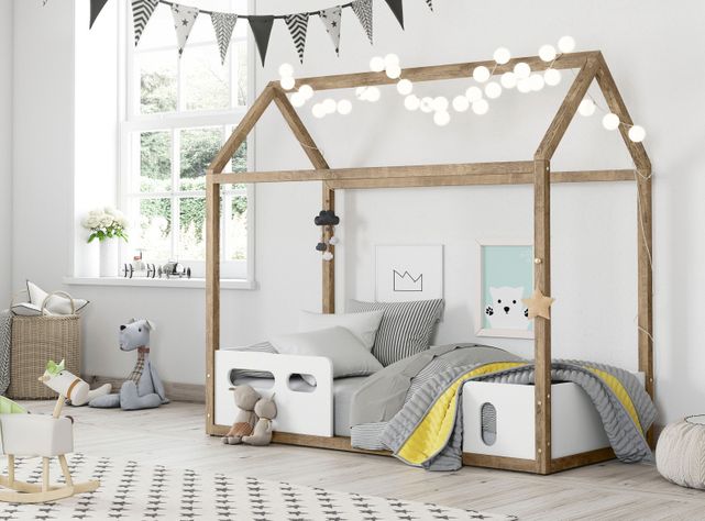 Cama Kidscool Casita Liv Rosada-3