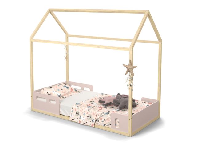 Cama Kidscool Casita Liv Rosada-0