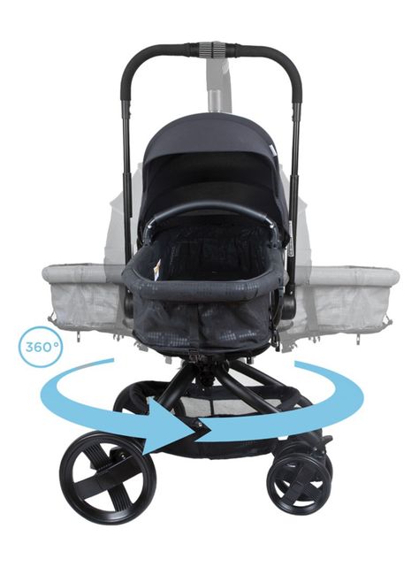 Coche Travel System I-Giro Bright Black-3
