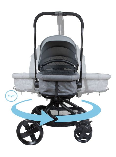 Coche Travel System I-Giro Bright Gray-3