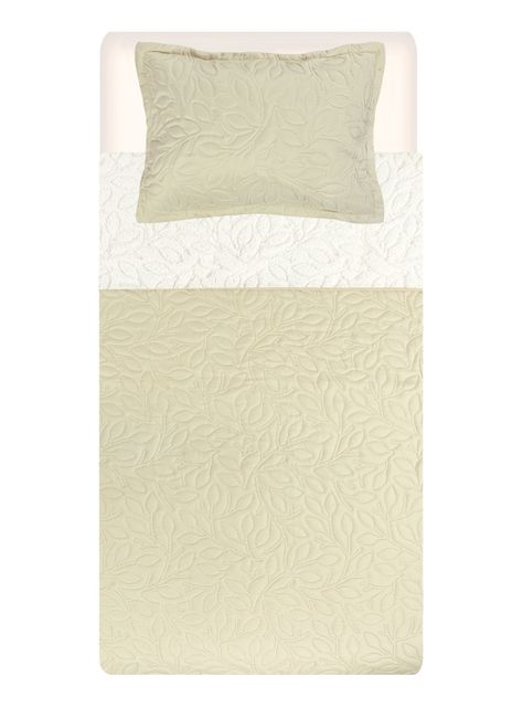 Quilt Sherpa Hojas 1 Plaza-3