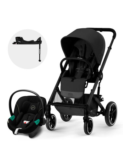 Coche Travel Balios S 3.0 Negro y Silla Aton S2-0