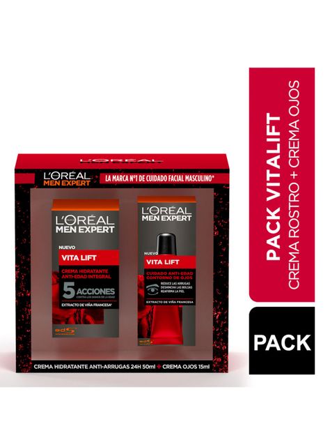 Set Tratamiento Crema Hidratante Vitalift Anti-Arrugas 50 ml + Crema de Ojos 15 ml-0