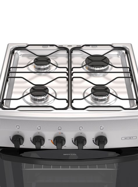 Cocina a Gas 4 Quemadores MV 110 T Blanco-2