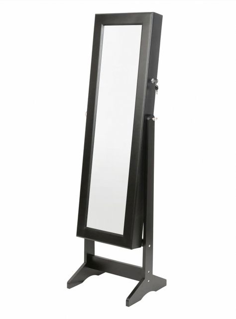 Espejo Joyero 146 cm Negro-1