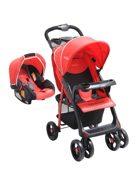 Coche Travel System Jazz Rojo Bebesit-0