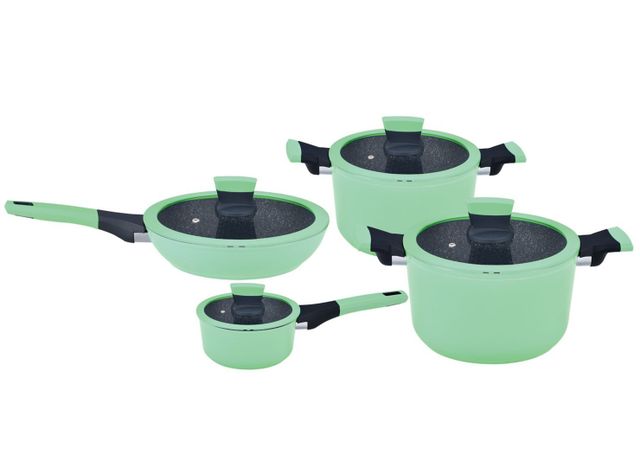 Batería de Cocina 8 Piezas Marble Soho Mint-0
