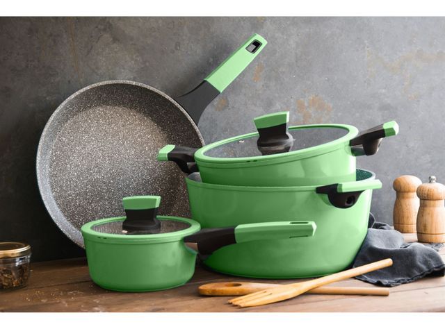 Batería de Cocina 8 Piezas Marble Soho Mint-1