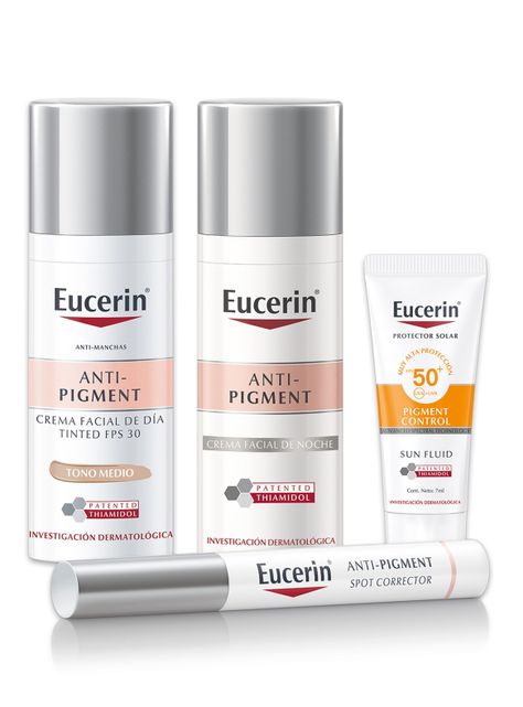 Cofre Anti-Pigment Crema de Día Tono Medio 50 ml + Spot Corrector 5 ml + Anti-Pigment Crema de Noche 50 ml + Sun Fluid Pigment Control Mini 7 ml-0