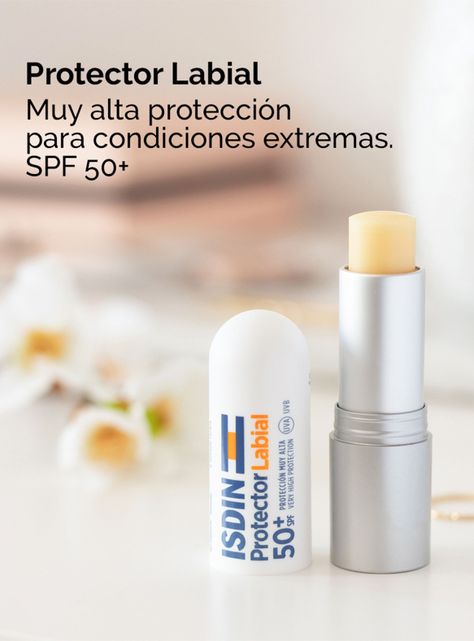 Set Fotoprotector ISDIN Fusion Water Color Medium SPF50 + ISDIN Reparador labial stick-2