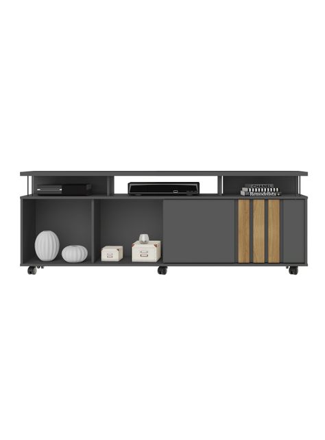 Rack Tv 65" Atraente 1P 182 x 66 x 39 cm-0