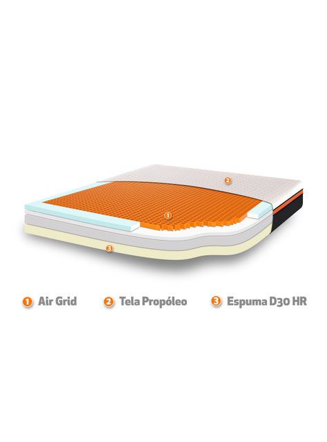 Cama Europea Bee Comfort King + Set Muebles Tigris-2