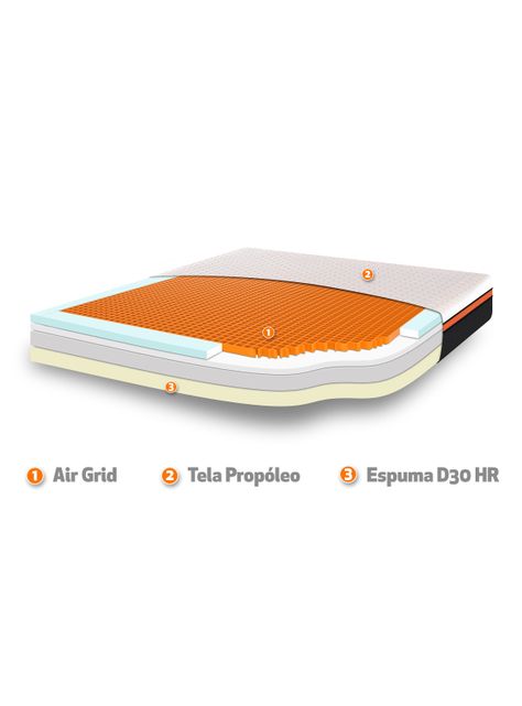 Cama Europea Bee Comfort King + Set Muebles Eufrates-2
