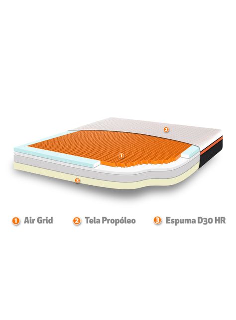 Cama Europea Bee Comfort King + Set Muebles Baker-2