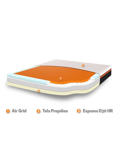 Cama Europea Bee Comfort 2 Plazas Base Dividida + Set Muebles New Torino Chocolate-2