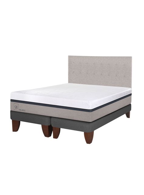 Cama Europea Balance King + Respaldo Tigris-0