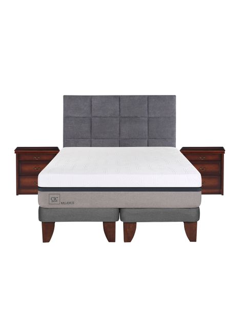 Cama Europea Balance Super King + Muebles Tamesis-0