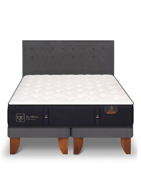 Cama Europea Premium King + Respaldo Eufrates-2