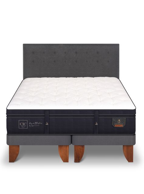 Cama Europea Super Premium King + Respaldo Eufrates-2