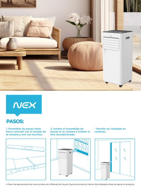 Aire Acondicionado Portátil 9000 BTU Frío/Calor ACP09288-FCWIFI-8